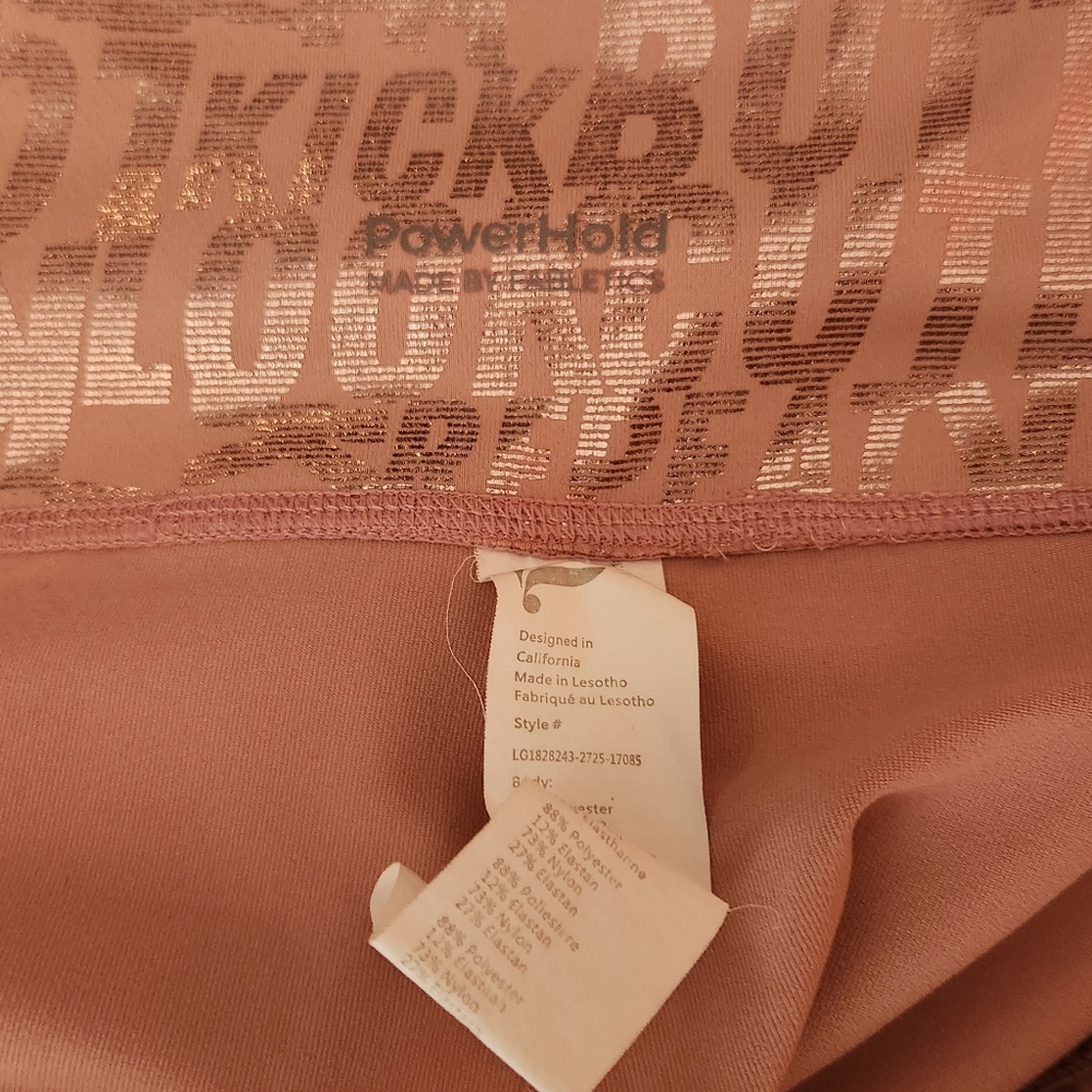 Fabletics Define Powerhold* High Waisted Mauve Pink Leggings Sz 3X EUC - Picture 4 of 5